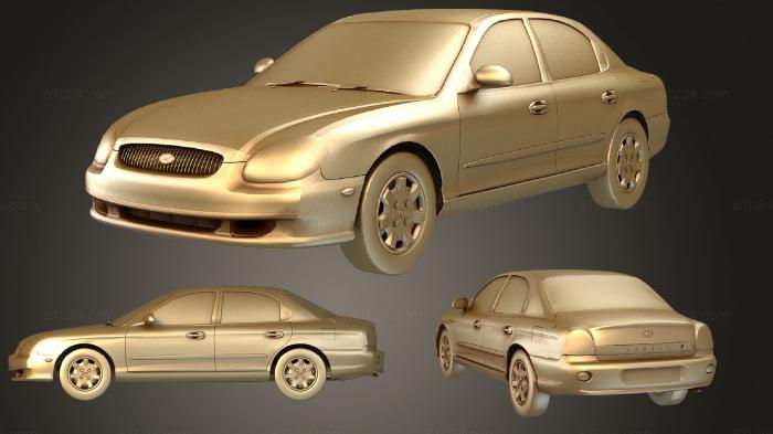 Автомобили и транспорт (Hyundai Sonata EF, CARS_1966) 3D модель для ЧПУ станка